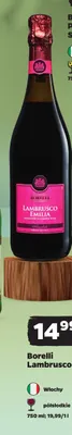 Wino musujące Borelli Lambrusco promocja w Netto