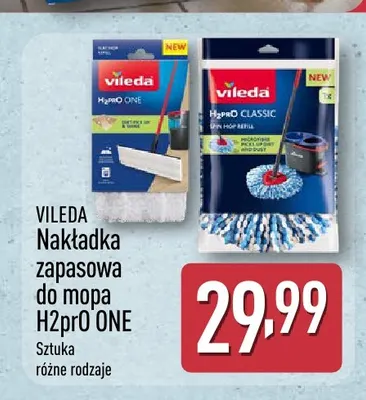 Nakładka zapasowa do mopa H2prO ONE Vileda promocja w Aldi