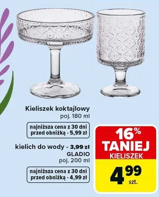 Kieliszek koktajlowy 180 ml promocja w Carrefour Market