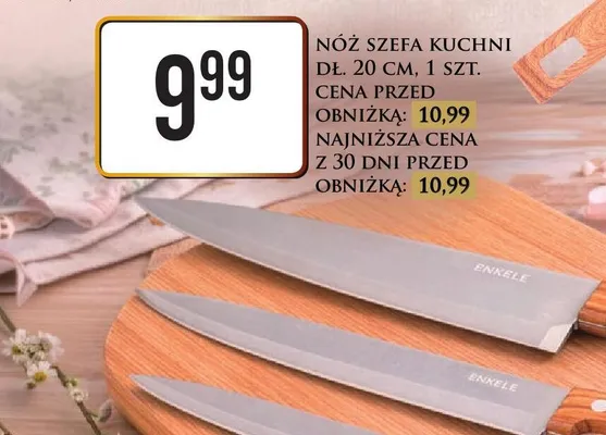 Nóż szefa kuchni Enkele promocja w Dino
