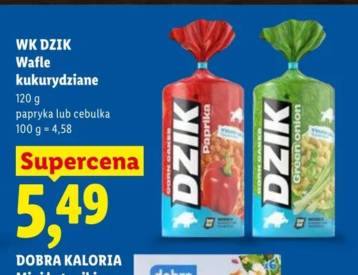 Wafle kukurydziane WK Dzik promocja w Lidl