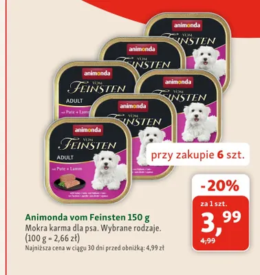 Mokra karma dla psa Animonda vom Feinsten promocja w MAXI ZOO