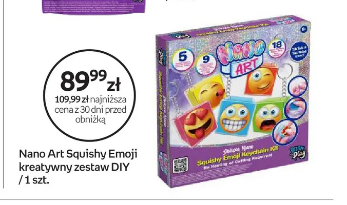 Nano Art Squishy Emoji kreatywny zestaw DIY promocja w Empik