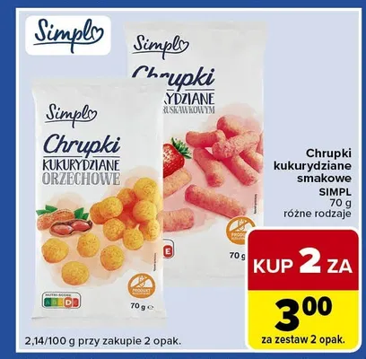 Chrupki kukurydziane smakowe promocja w Carrefour Express