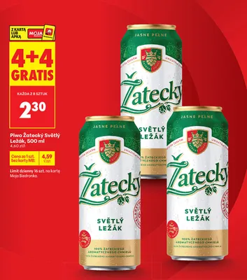 Piwo Żatecky Světlý Ležák promocja w Biedronka