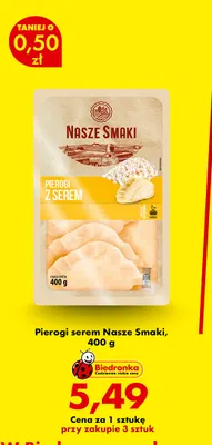 Pierogi z serem Nasze Smaki promocja w Biedronka