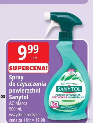 Spray do czyszczenia powierzchni Sanytol promocja w Leclerc