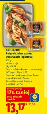 Polędwiczki na patyku w marynacie jogurtowej Grill&Fun promocja w Lidl