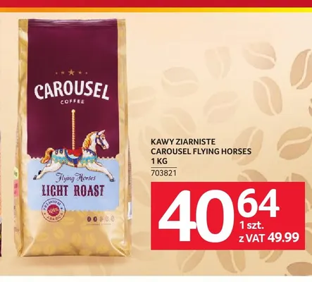 Kawa ziarnista Carousel Flying Horses promocja w Selgros
