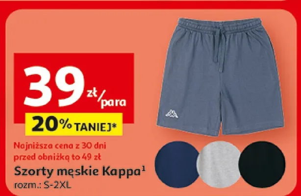 Szorty męskie Kappa promocja w Auchan