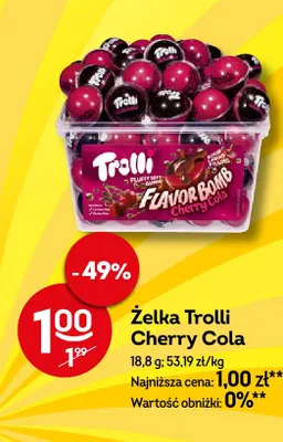Żelka Trolli Cherry Cola promocja w Żabka