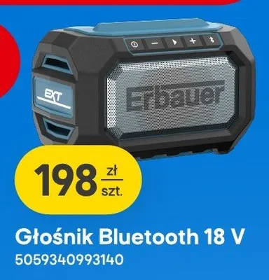 Głośnik Bluetooth Erbauer promocja w Castorama