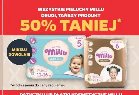 Pieluchy Millu promocja w Netto