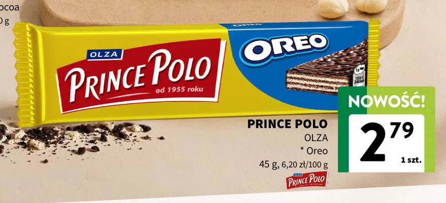 Wafel Prince Polo Oreo Olza promocja w Intermarche