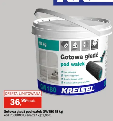 Gotowa gładź pod wałek Kreisel promocja w Leroy Merlin