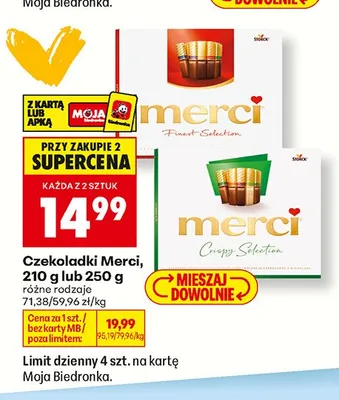 Czekoladki Merci Finest Selection promocja w Biedronka