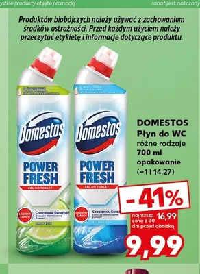 Płyn do WC Domestos Power Fresh Ocean promocja w Kaufland