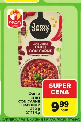 Danie Chili con Carne Profi JemyJemy promocja w Carrefour