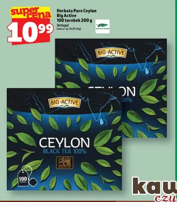 Herbata Pure Ceylon Big Active promocja w TOPAZ