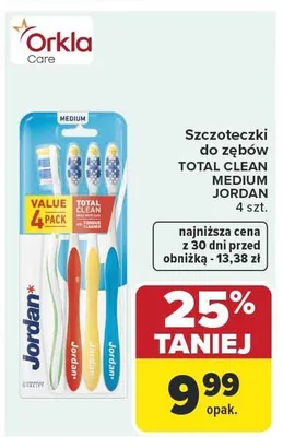 Szczoteczki do zębów TOTAL CLEAN MEDIUM promocja w Carrefour Market