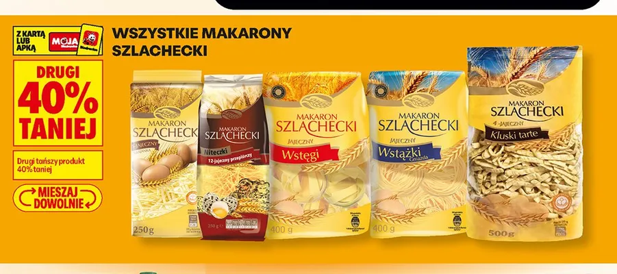 Makarony Szlachecki promocja w Biedronka
