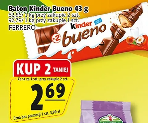 Baton Kinder Bueno promocja w Prim Market