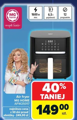 Air fryer MG Home AFW25017 promocja w Carrefour