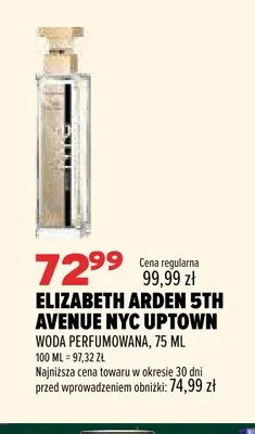 Woda perfumowana 5th Avenue NYC Uptown Elizabeth Arden promocja w Drogerie Natura