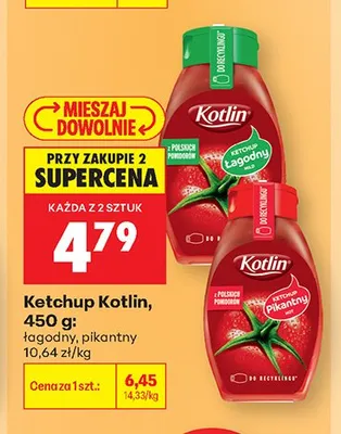 Ketchup pikantny Kotlin promocja w Biedronka