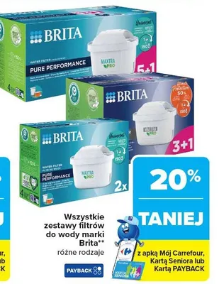 Zestaw filtrów do wody Brita promocja w Carrefour