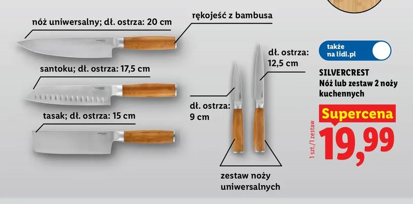Tasak kuchenny Silvercrest promocja w Lidl