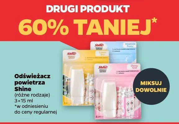 Odświeżacz powietrza, różne rodzaje DRUGI -60% promocja w Netto