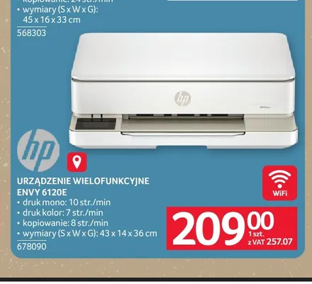 Urządzenie wielofunkcyjne Envy 6120e Hp promocja w Selgros
