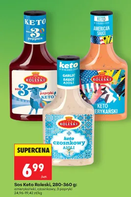Sos Keto amerykański Roleski promocja w Biedronka