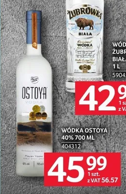 Wódka Ostoya 40% promocja w Selgros