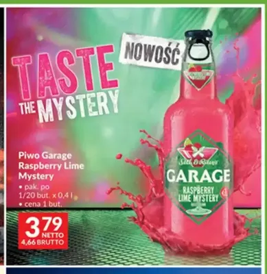 Piwo Garage Raspberry Lime Mystery promocja w Makro