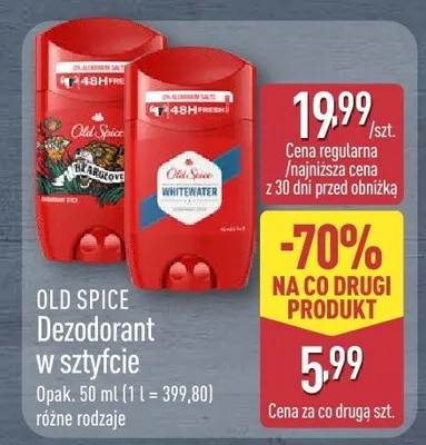 Dezodorant w sztyfcie Old Spice promocja w Aldi