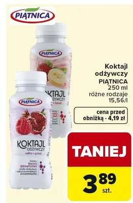 Koktajl odżywczy różne rodzaje 450ml promocja w Carrefour