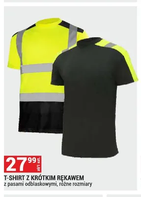 T-shirt z krótkim rękawem z pasami odblaskowymi promocja w Merkury Market