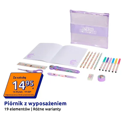 Piórnik z wyposażeniem Gabby's Dollhouse promocja w Action