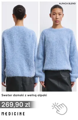 Sweter damski z wełną alpaki Medicine promocja w Medicine