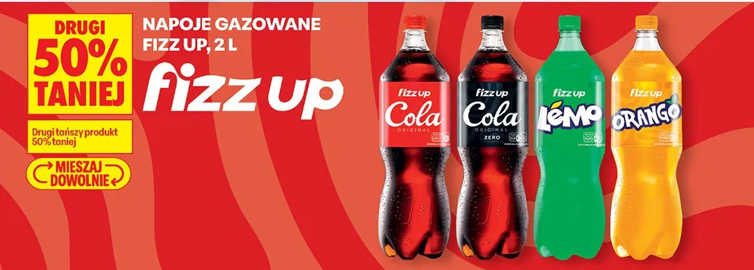 Napój gazowany Fizz Up Cola Original promocja w Biedronka