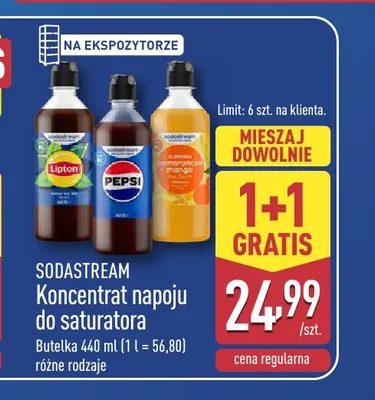 Koncentrat napoju do saturatora Sodastream promocja w Aldi