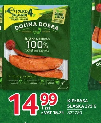 Kiełbasa śląska Dolina Dobra 822780 promocja w Selgros