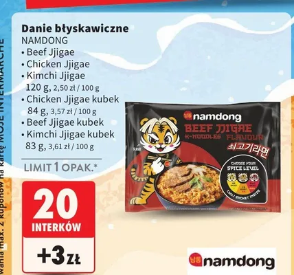 Danie błyskawiczne Namdong Beef Jjigae promocja w Intermarche