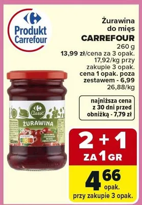 Żurawina do mięs promocja w Carrefour Market