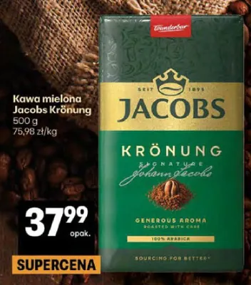 Kawa mielona Jacobs Krönung promocja w Delikatesy Centrum