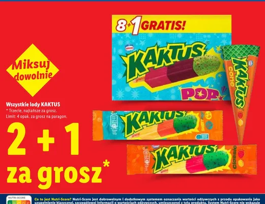 Lody Kaktus promocja w Lidl