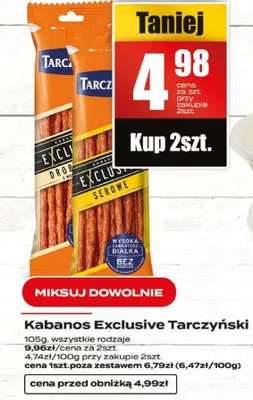 Kabanos Exclusive Tarczyński promocja w Supeco