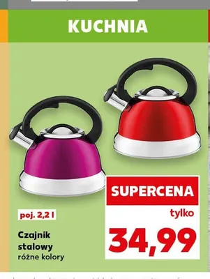 Czajnik stalowy 2,2 l promocja w Kaufland